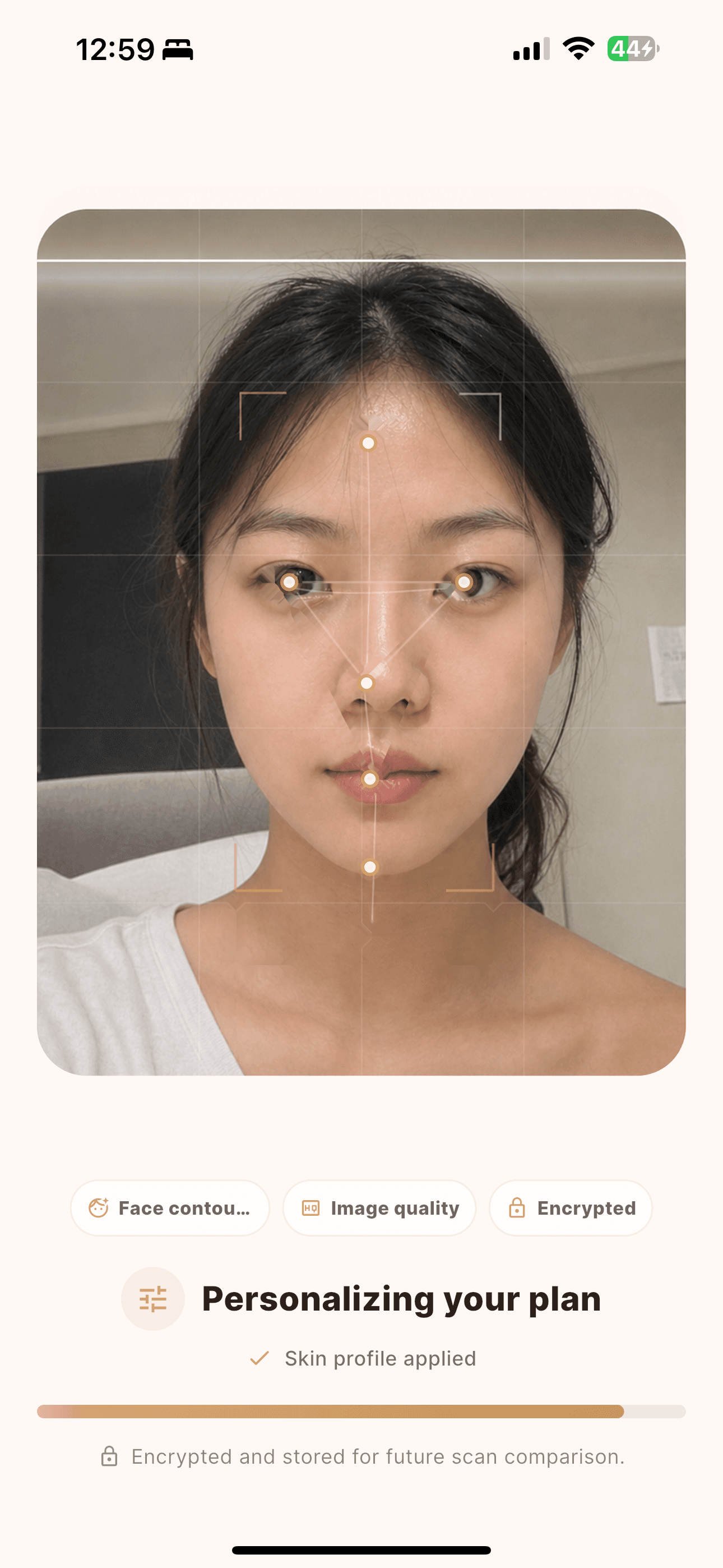 Your face sets the focus